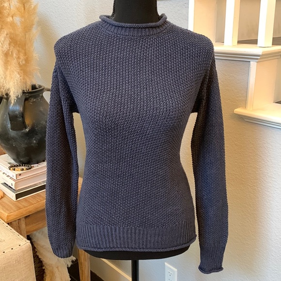 Jessica Simpson Roll Neck Navy Blue 